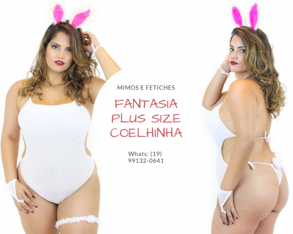 Fantasia Body Coelhinha Plus Size