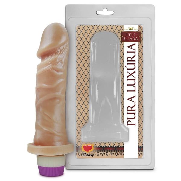 Prótese Realística com Vibrador Interno 15,3 x 4 cm